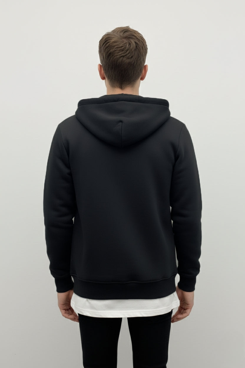 Fermuarlı Hoodie Siyah -  WS M 2026