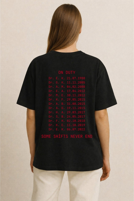 We Remember – 14 Limited Edition Baskılı Oversize T-Shirt