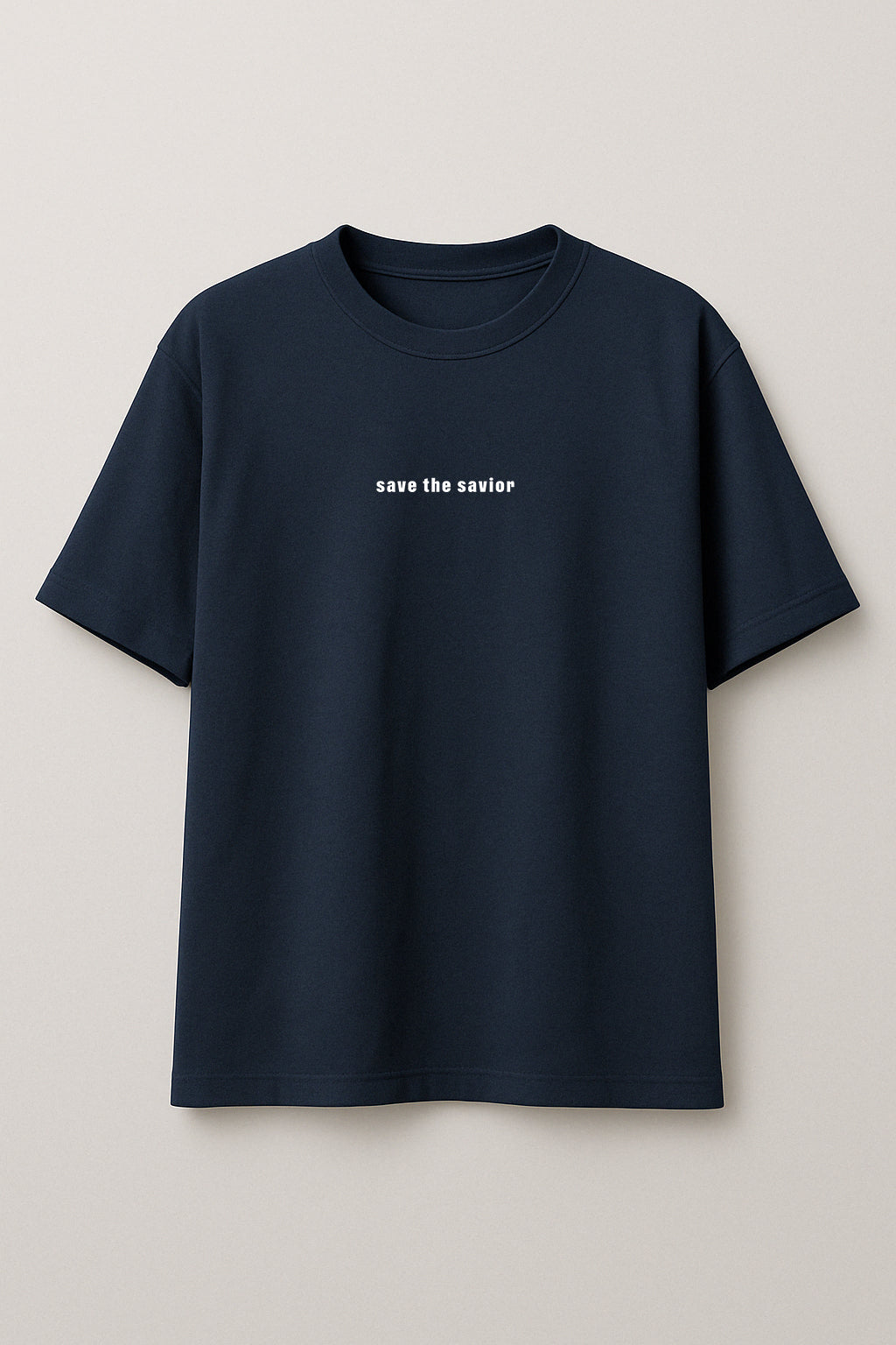 Beyaz Kod Baskılı Oversize T-shirt W | Gündem ve Tıp