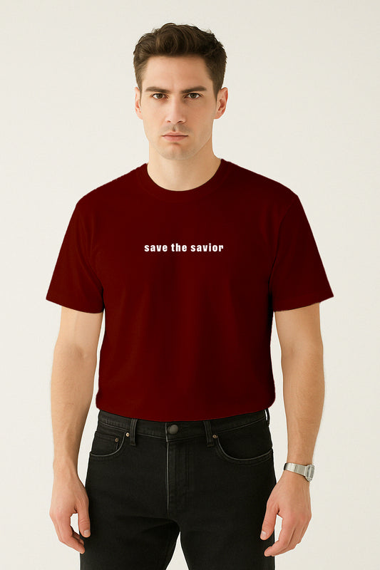 Beyaz Kod Baskılı Regular T-shirt | Gündem ve Tıp