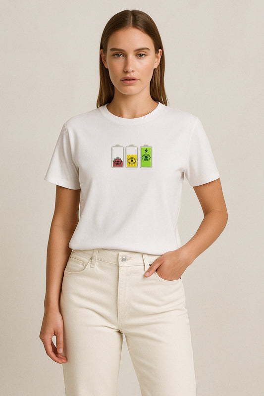 Overfocused Oftalmoloji Nakışlı Regular T-Shirt W | Göz Hekimi Özel Tasarım