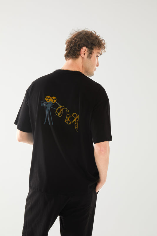 Director Nakışlı Oversize T-shirt | Ortopedi