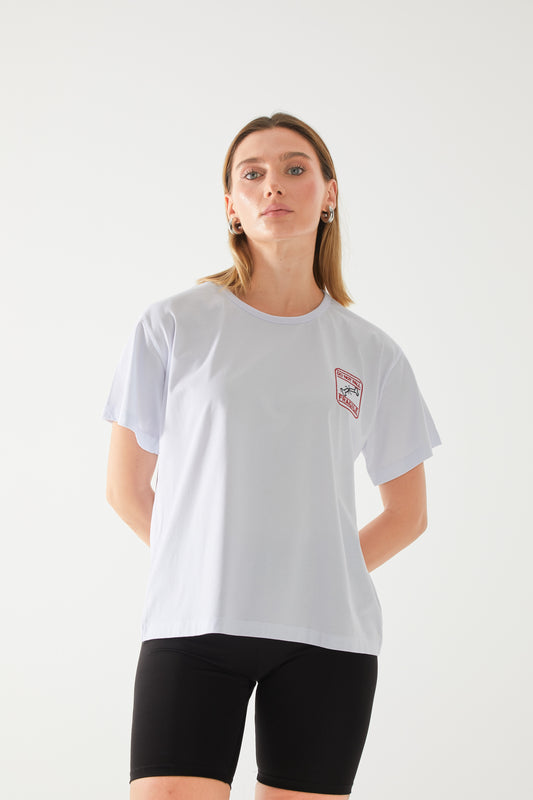 Fragile Nakışlı Oversize T-shirt | Ortopedi