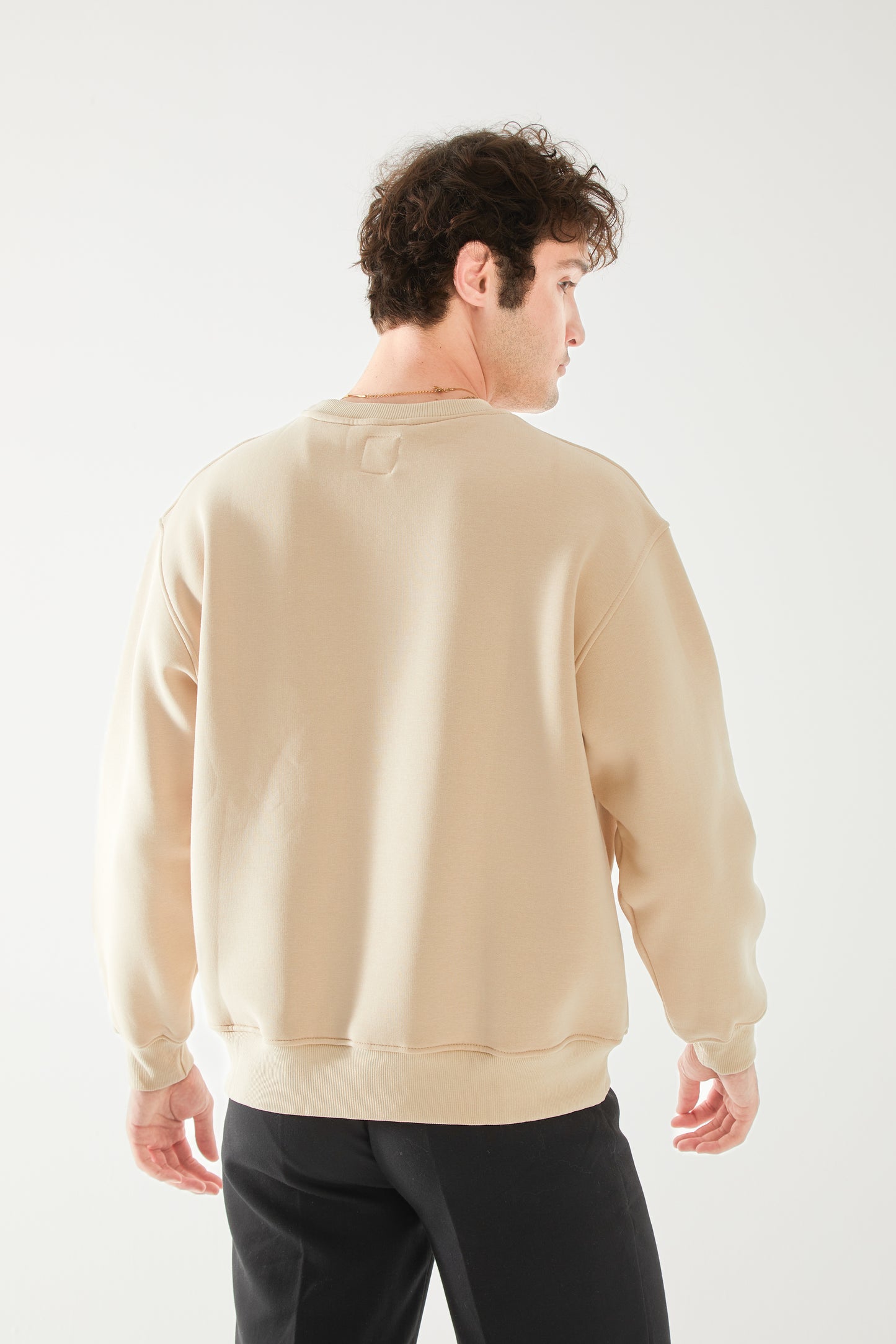 'STUDYING' Baskılı Oversize Sweatshirt