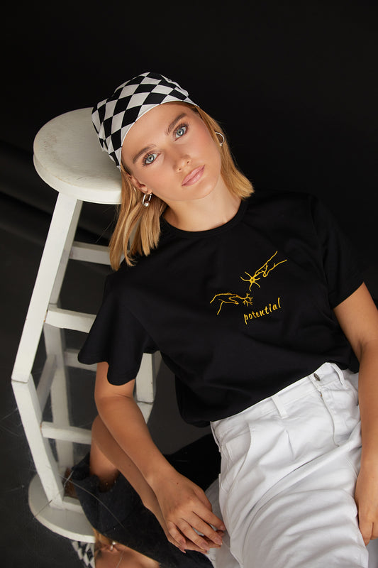 Potential Nakışlı Regular T-shirt | Nöroloji