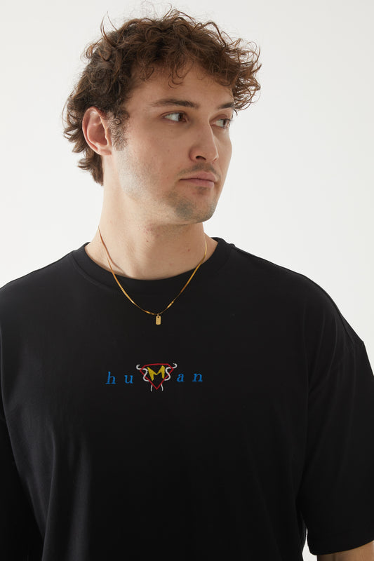 Human Nakışlı Oversize T-shirt | 14 Mart Tıp Bayramı