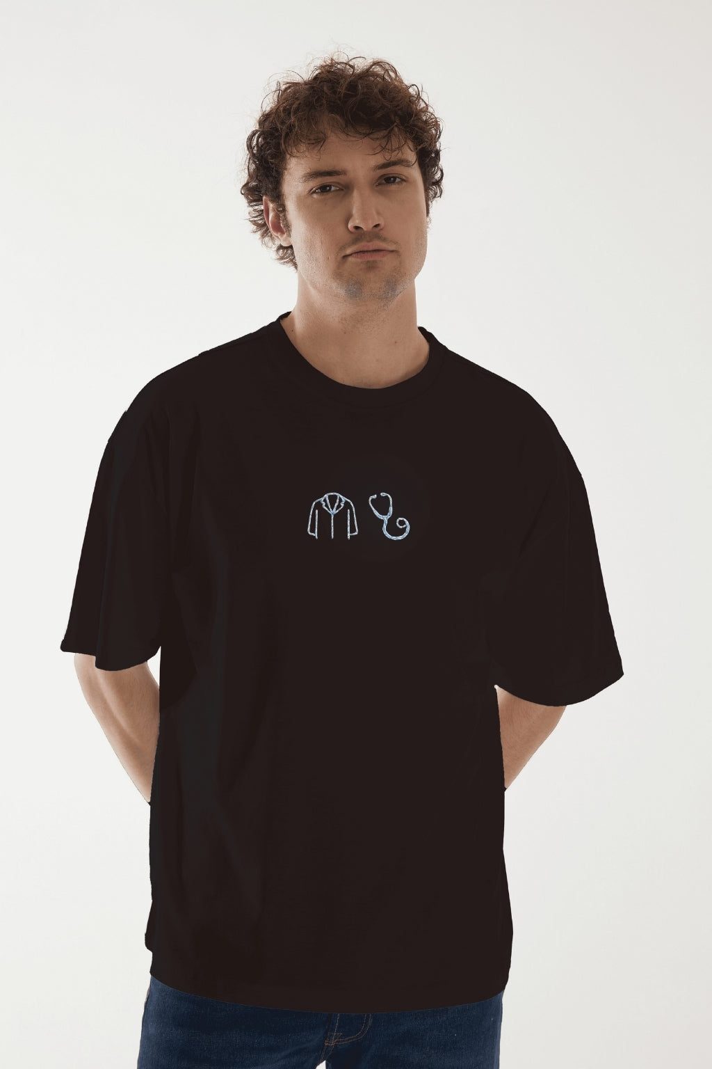 Daily Symbols – 14 Limited Edition Nakışlı Oversize T-Shirt