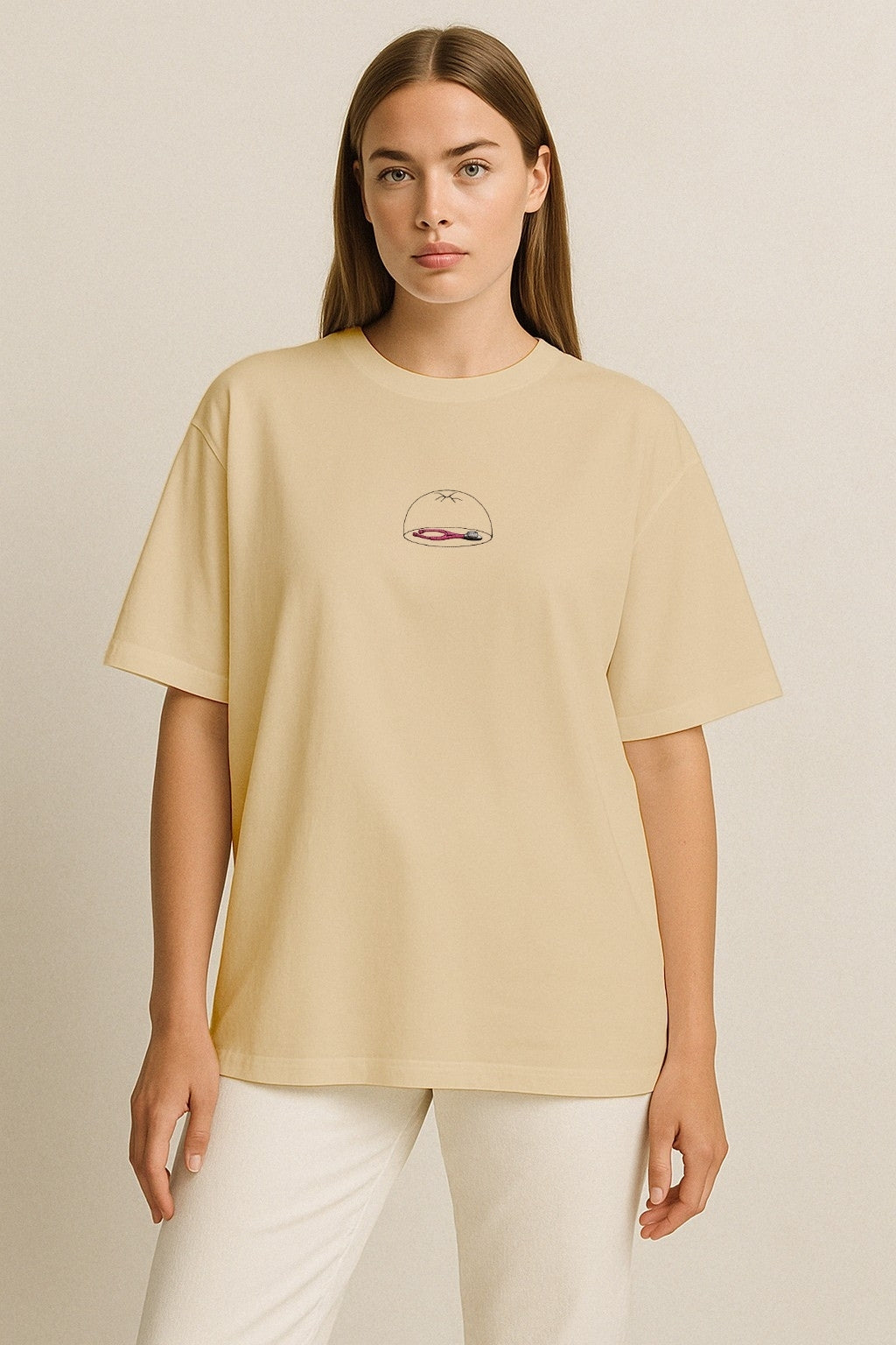 Under Glass – 8 Mart Limited Edition Nakışlı Oversize T-Shirt