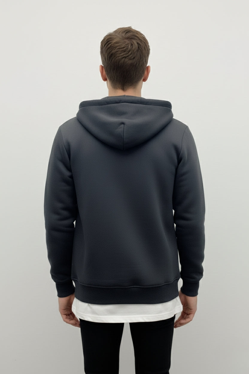 Fermuarlı Hoodie Gri -  WS M 2026