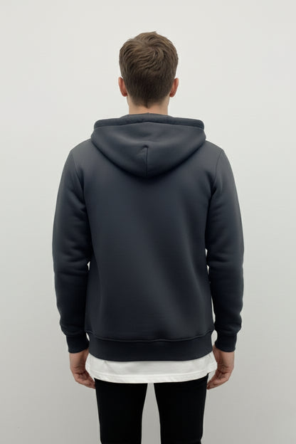 Fermuarlı Hoodie Gri -  WS M 2026