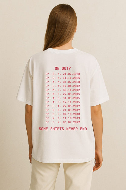 We Remember – 14 Limited Edition Baskılı Oversize T-Shirt