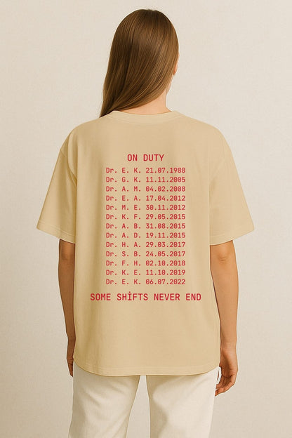 We Remember – 14 Limited Edition Baskılı Oversize T-Shirt