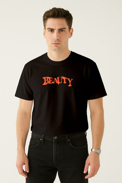 BEAUTY – Baskılı Regular T-Shirt M | Plastik Cerrahisi Özel Tasarım