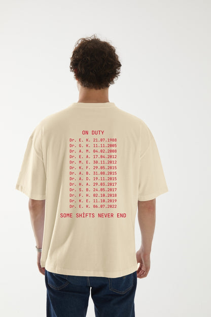 We Remember – 14 Limited Edition Baskılı Oversize T-Shirt
