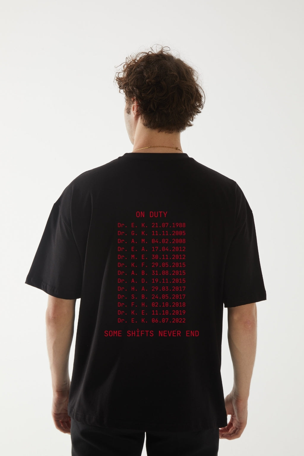 We Remember – 14 Limited Edition Baskılı Oversize T-Shirt