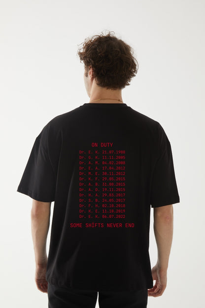 We Remember – 14 Limited Edition Baskılı Oversize T-Shirt