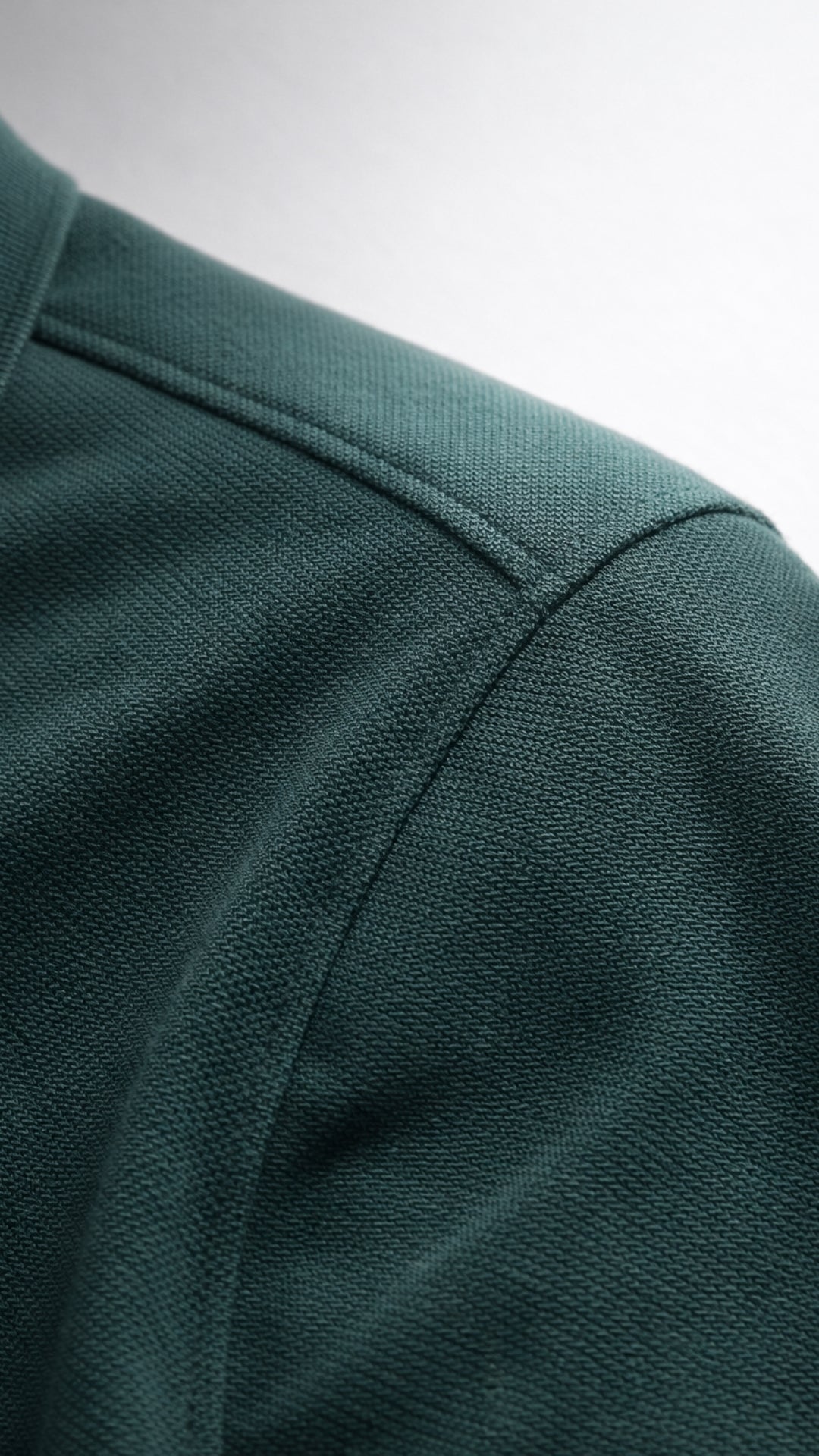 Essential Uzun Kollu Yeşil Polo – Premium Basic
