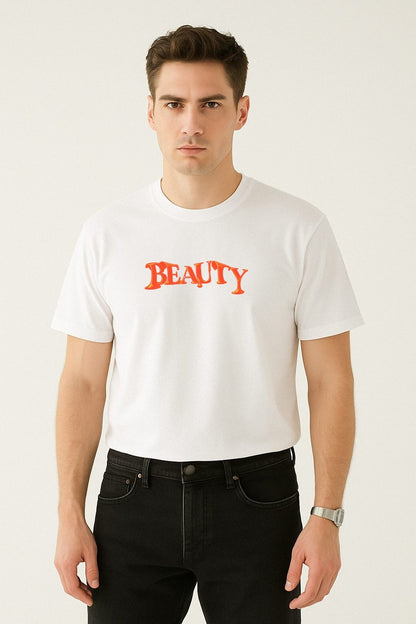 BEAUTY – Baskılı Regular T-Shirt M | Plastik Cerrahisi Özel Tasarım
