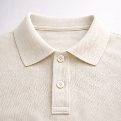 Essential Uzun Kollu Krem Polo – Premium Basic - Rahat Kalıp