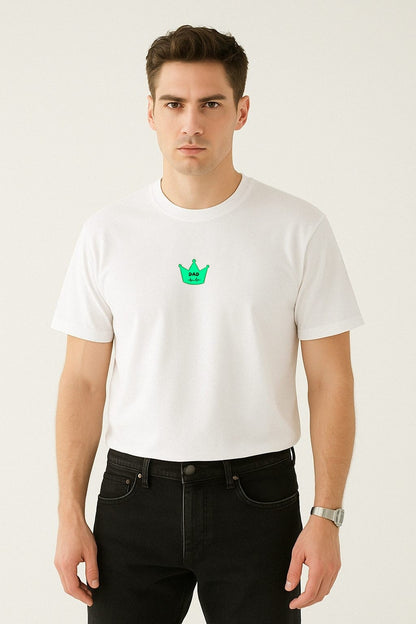 King Queen Aile Nakışlı Regular T-Shirt  | Doktor Anne ve Baba Özel Tasarım