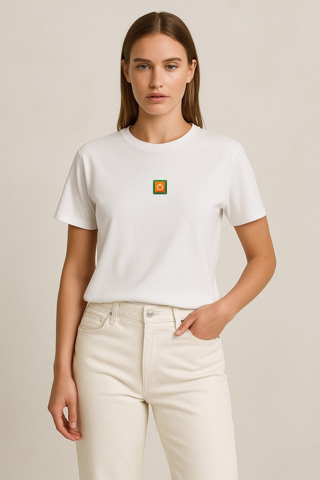 Restart Nakışlı Regular T-Shirt W | FTR Hekimi Özel Tasarım