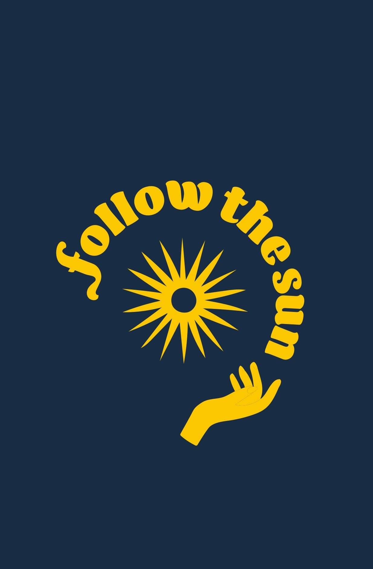 Follow The Sun Nakışlı Regular T-shirt | Psikiyatri