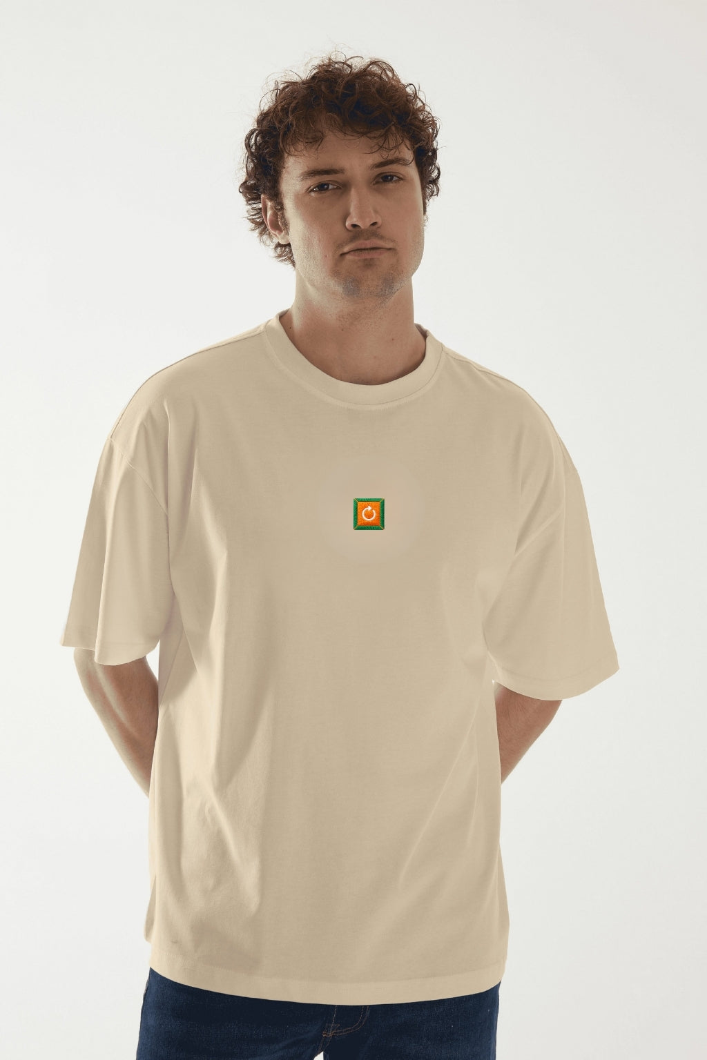 Restart Nakışlı Oversize T-Shirt M | FTR Hekimi Özel Tasarım