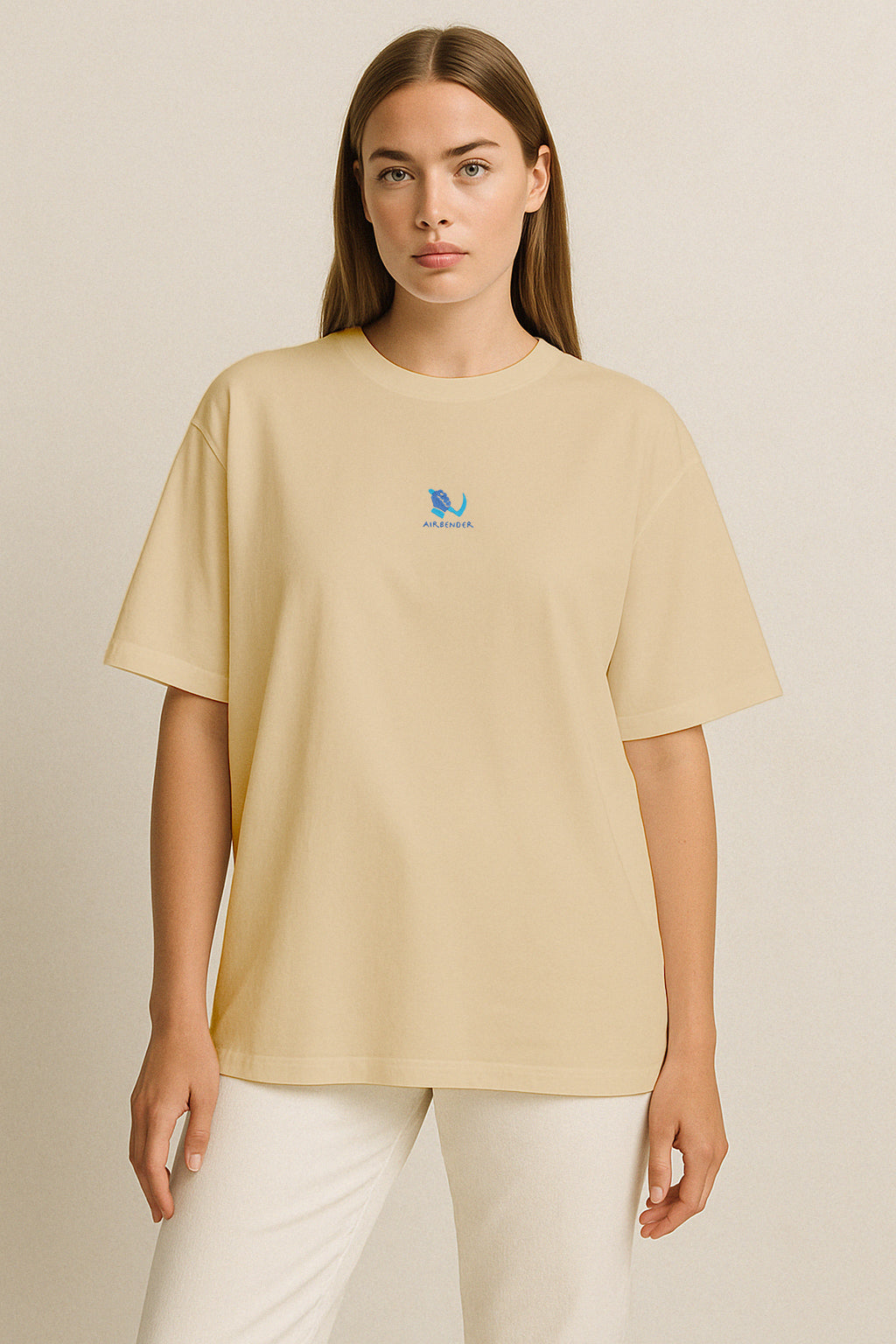 Airbender 2.0 Nakışlı Oversize T-shirt | Anestezi