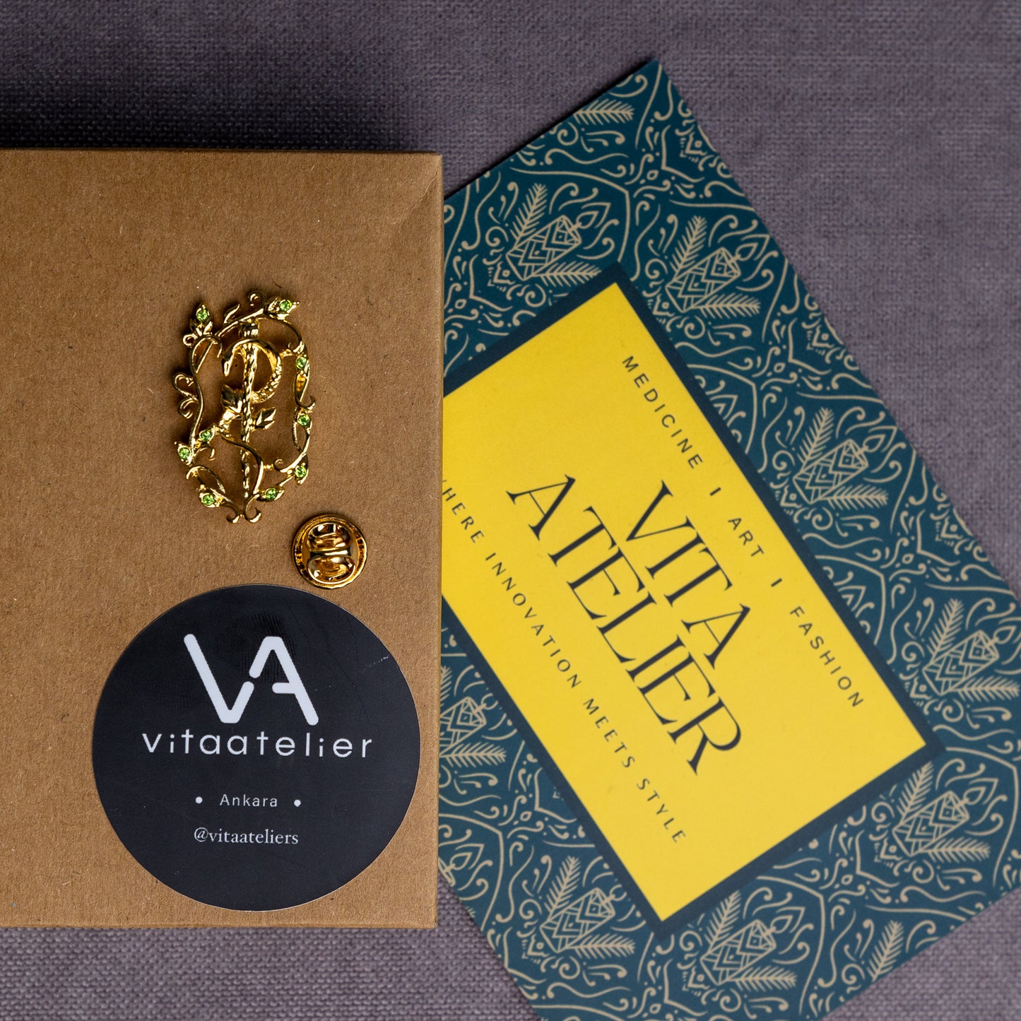 Çiçekli Tıp Asası ve Sembol 25 | Doktorlara Özgü Aksesuar