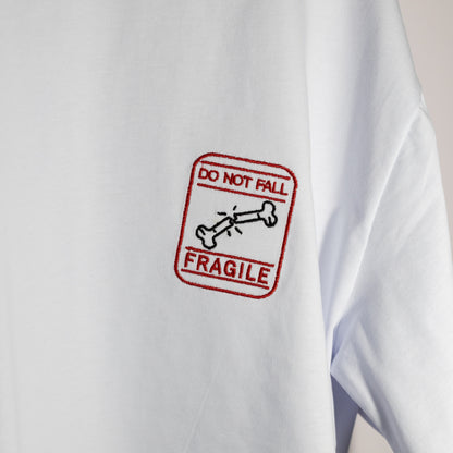 Fragile Nakışlı Oversize T-shirt | Ortopedi