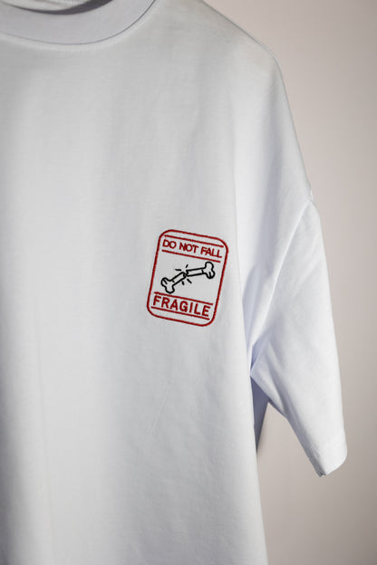 Fragile Nakışlı Oversize T-shirt | Ortopedi