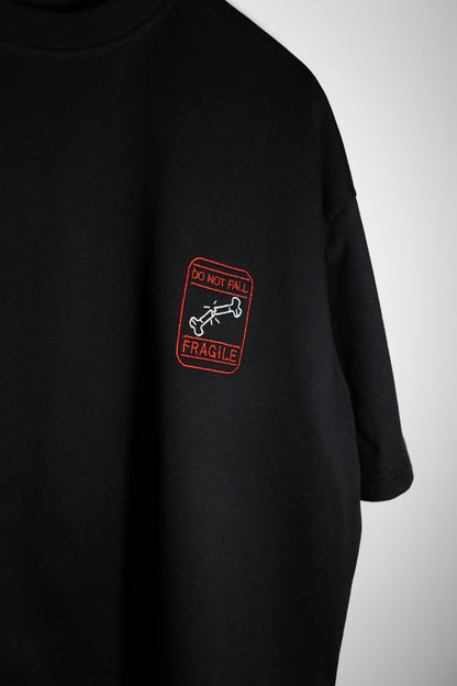 Fragile Nakışlı Oversize T-shirt | Ortopedi