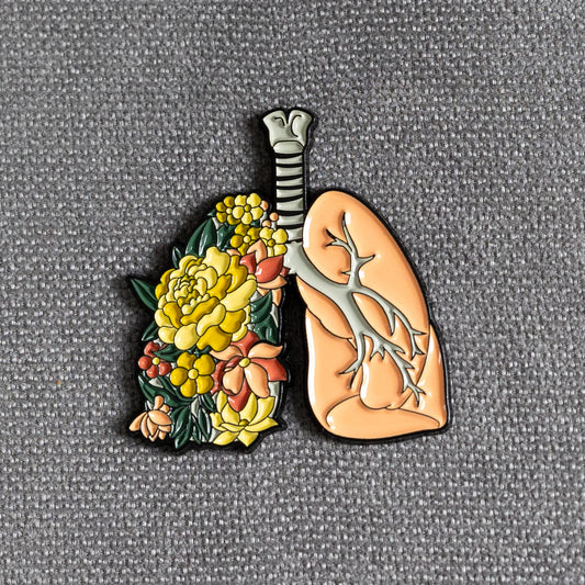 Akciğer ve Sarı Çiçekler 17 | Doktorlara Özgü Aksesuar