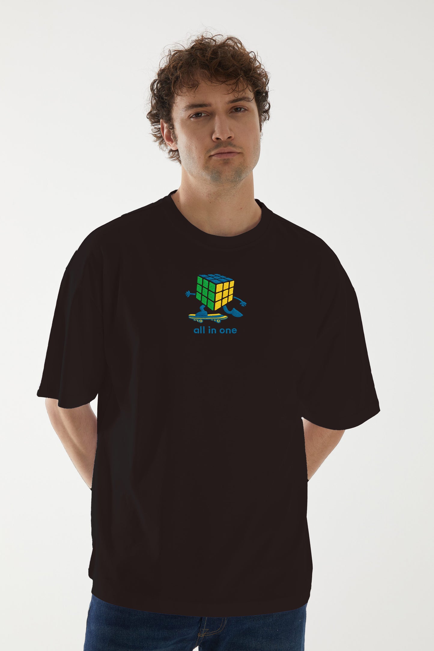 All In One 2.0  Nakışlı Oversize T-shirt | Dahiliye