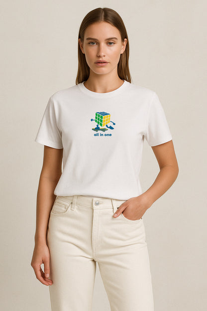 All In One 2.0  Nakışlı Regular T-shirt | Dahiliye