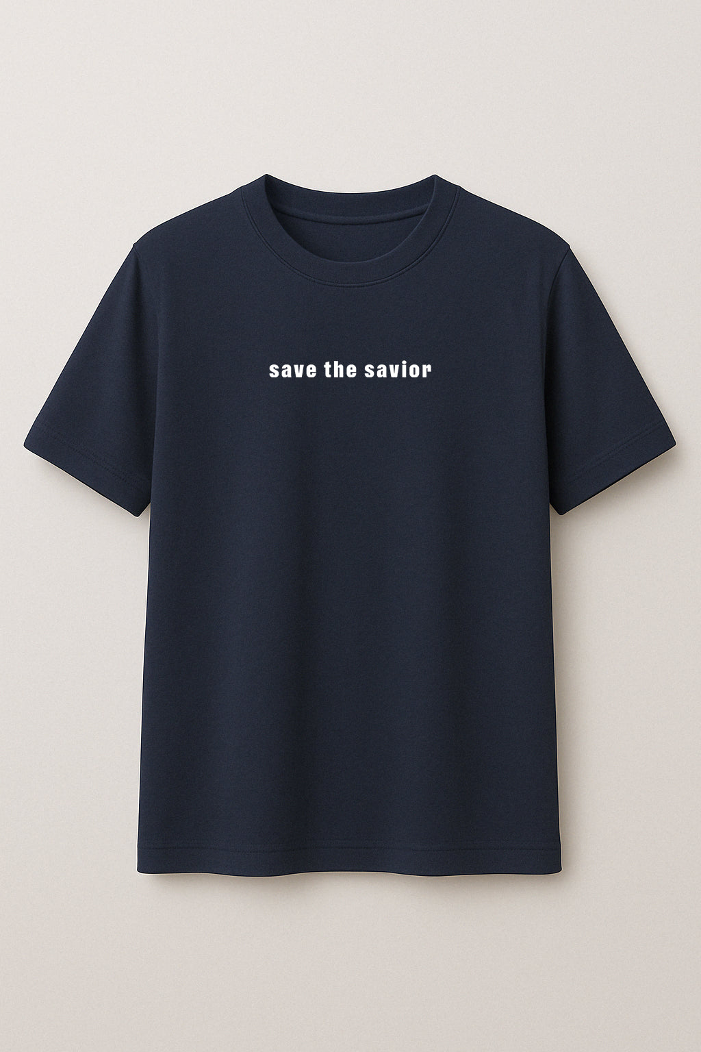 Beyaz Kod Baskılı Regular T-shirt | Gündem ve Tıp