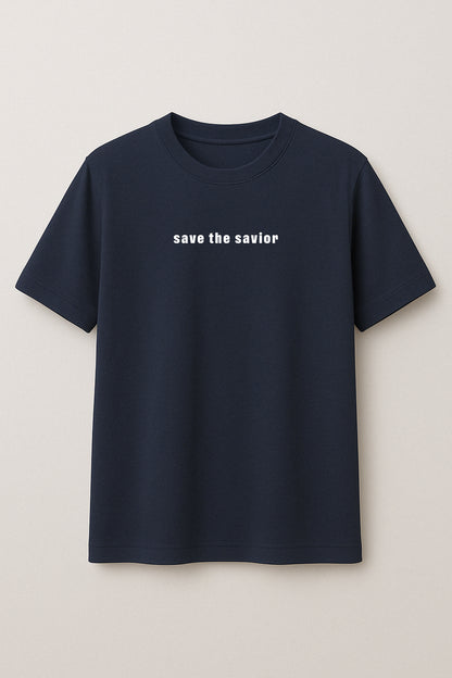 Beyaz Kod Baskılı Regular T-shirt | Gündem ve Tıp