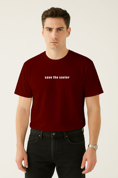 Beyaz Kod Baskılı Regular T-shirt | Gündem ve Tıp