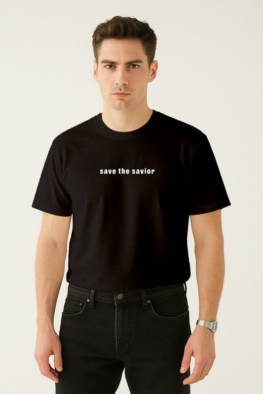 Beyaz Kod Baskılı Regular T-shirt | Gündem ve Tıp
