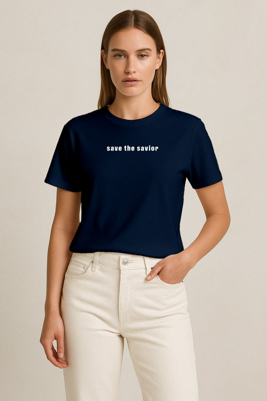 Beyaz Kod Baskılı Regular T-shirt | Gündem ve Tıp