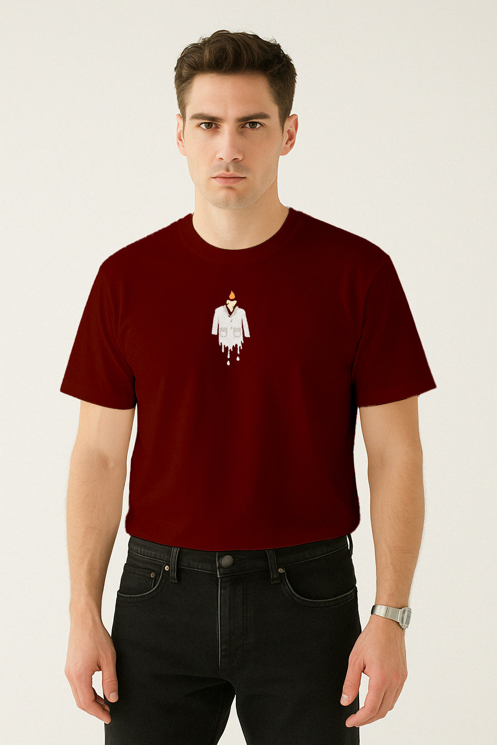 Burnout Nakışlı Regular T-shirt | Gündem ve Tıp