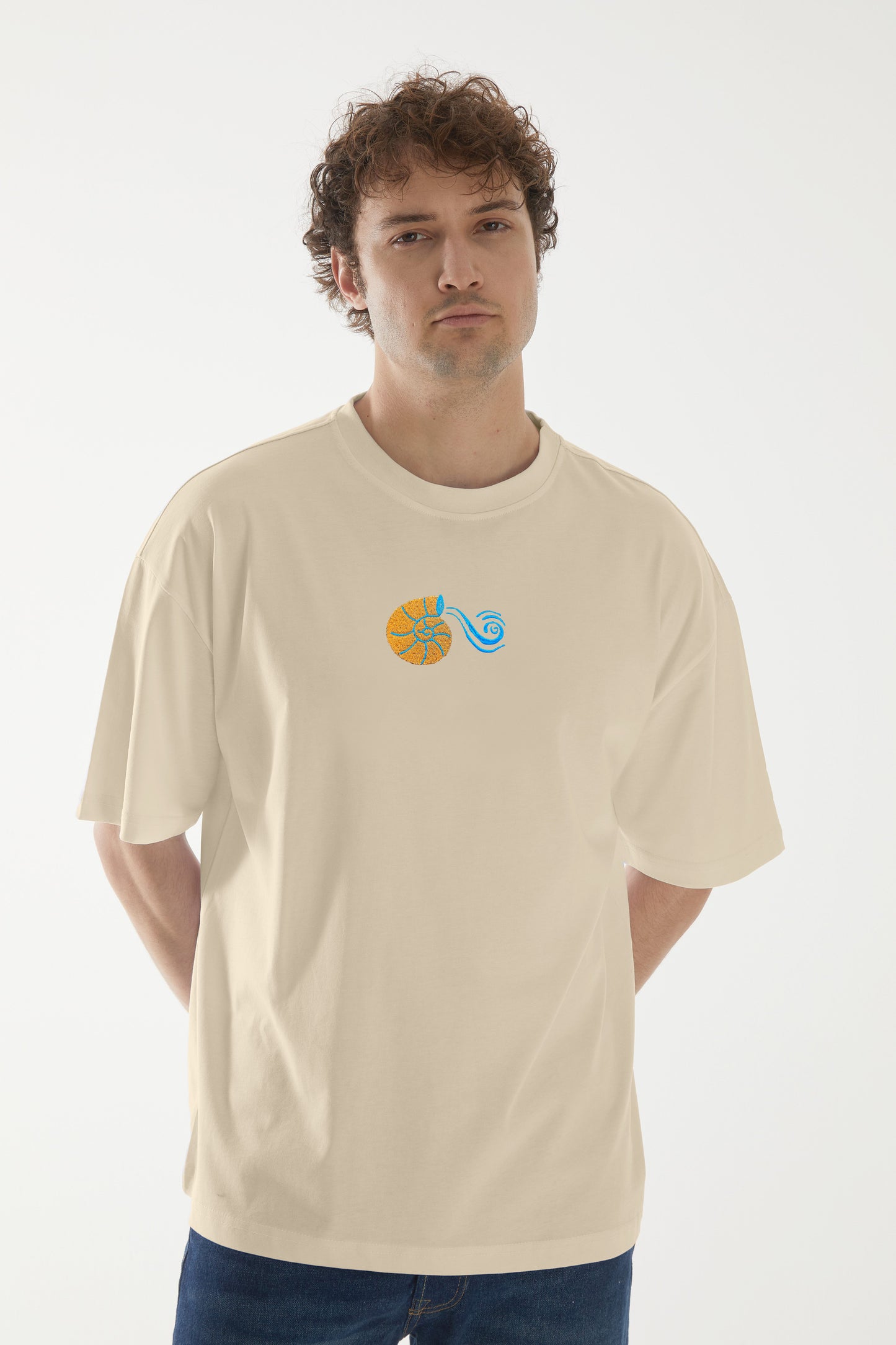 Feelings Nakışlı Oversize T-shirt | Kulak Burun Boğaz