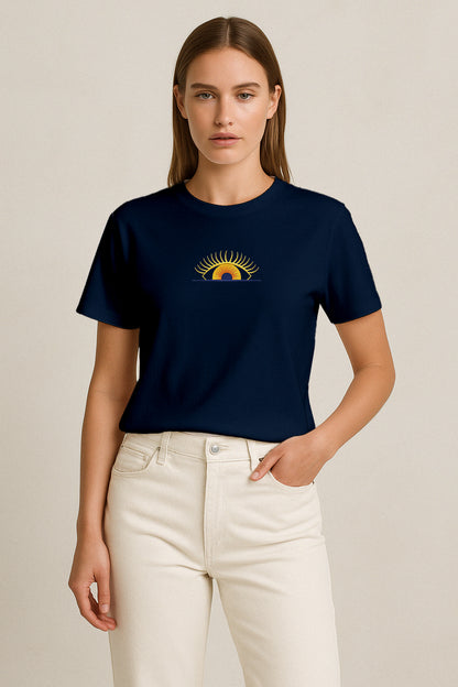 SunSight Oftalmoloji Nakışlı Regular T-Shirt W| Göz Hekimi Özel Tasarım