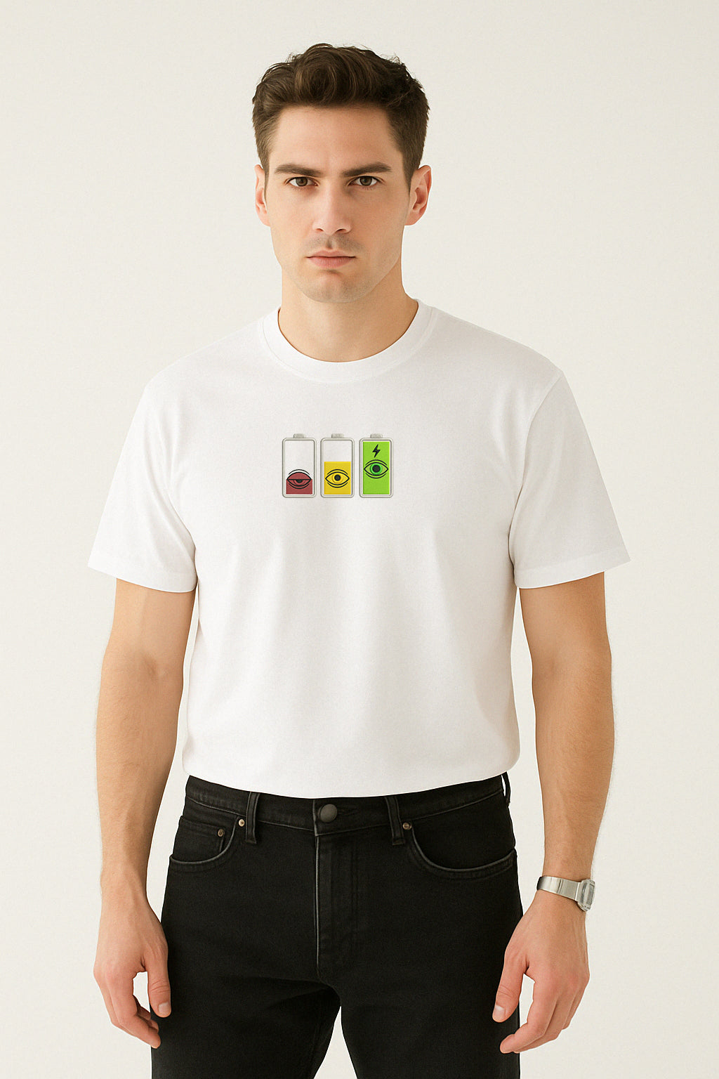 Overfocused Oftalmoloji Nakışlı Regular T-Shirt M | Göz Hekimi Özel Tasarım