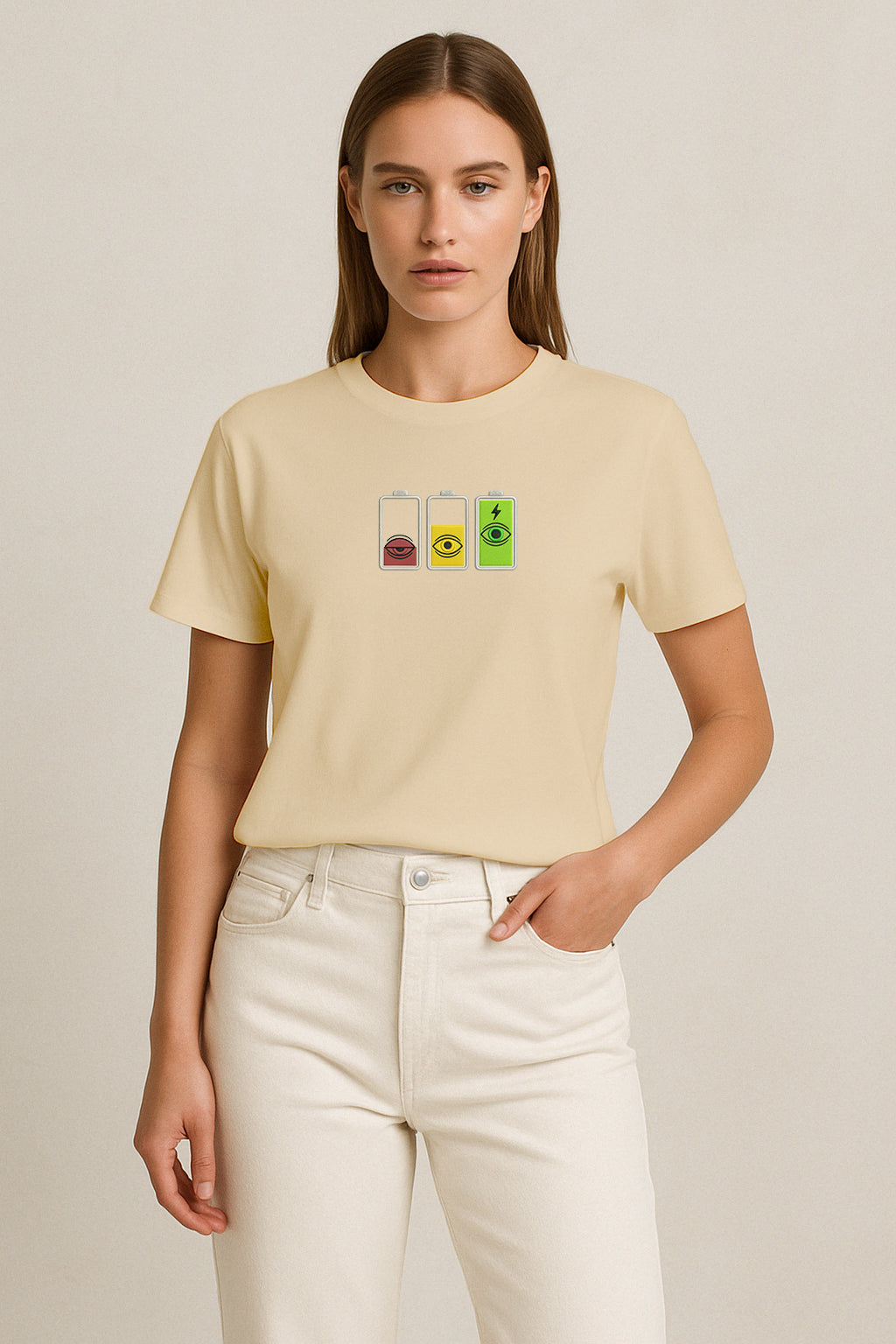 Overfocused Oftalmoloji Nakışlı Regular T-Shirt W | Göz Hekimi Özel Tasarım