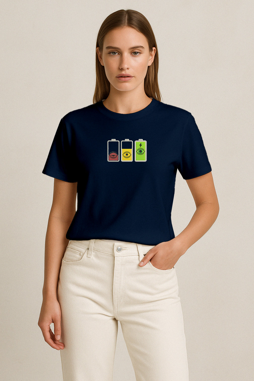 Overfocused Oftalmoloji Nakışlı Regular T-Shirt W | Göz Hekimi Özel Tasarım