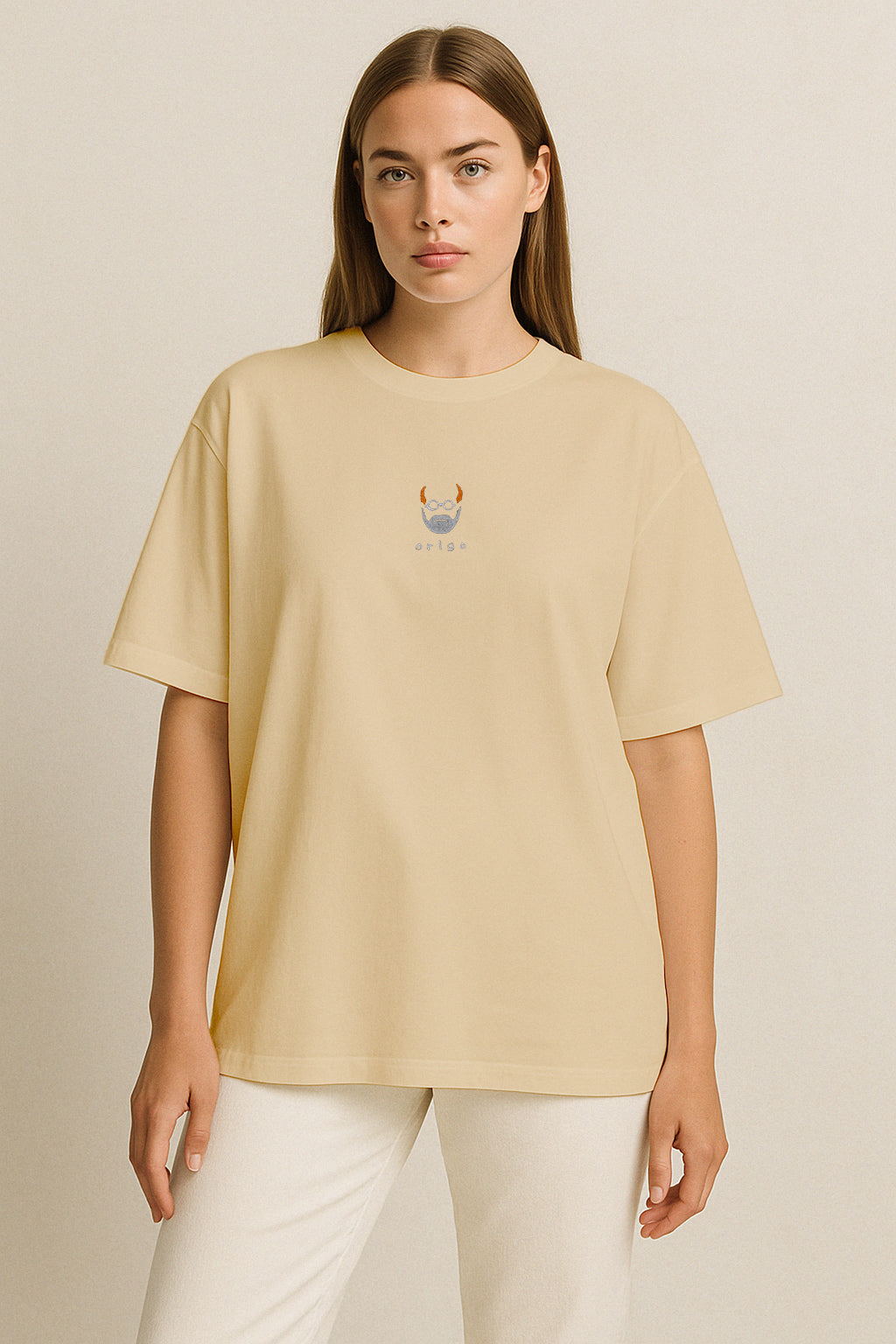 Origo Nakışlı Oversize T-shirt | Psikiyatri