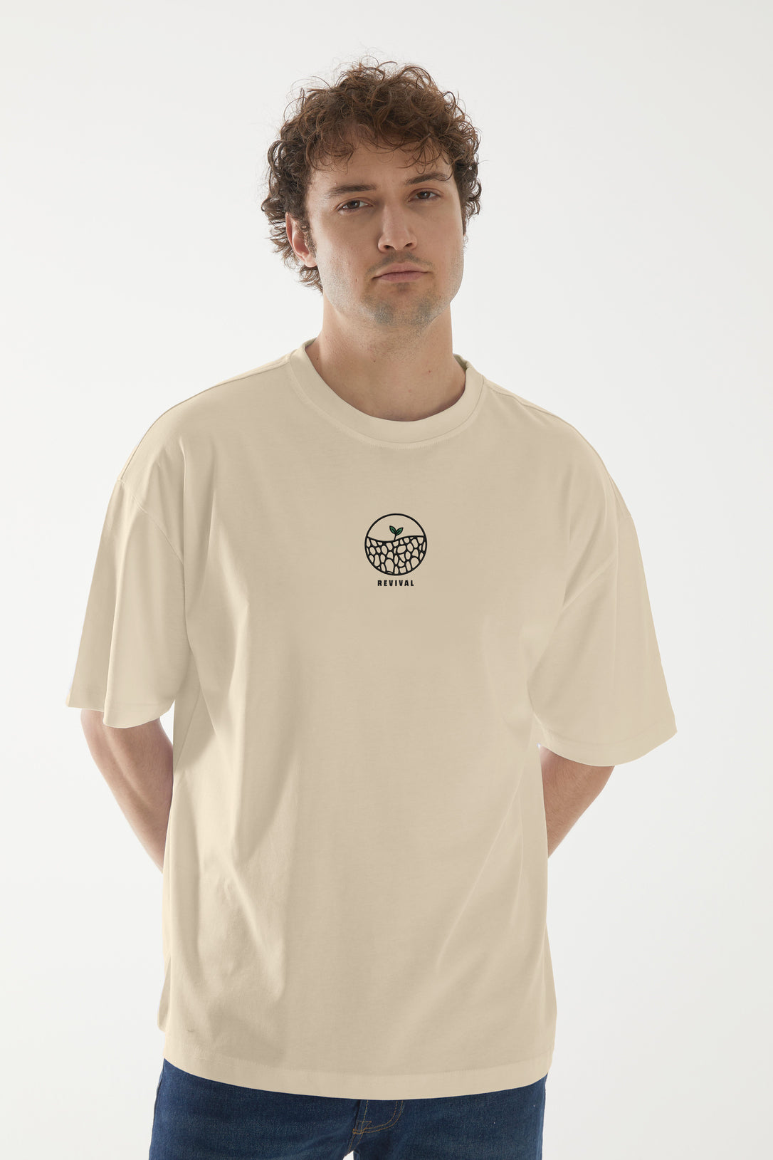 Revival 2.0 Nakışlı Oversize T-shirt M | Dermatoloji