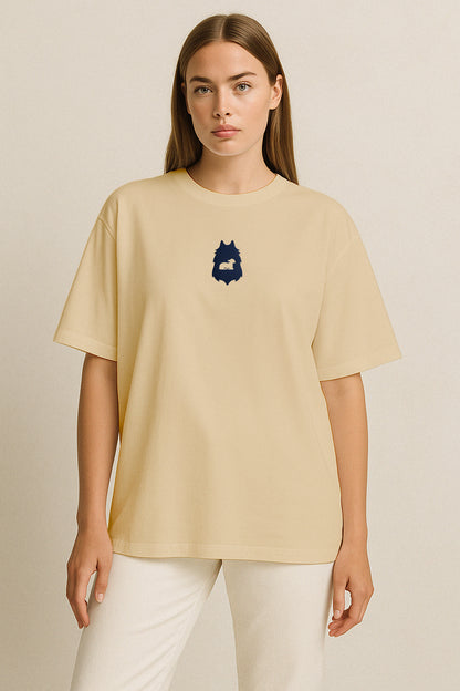 False Alpha Üroloji Nakışlı Oversize T-Shirt W | Üroloji Hekimi Özel Tasarım