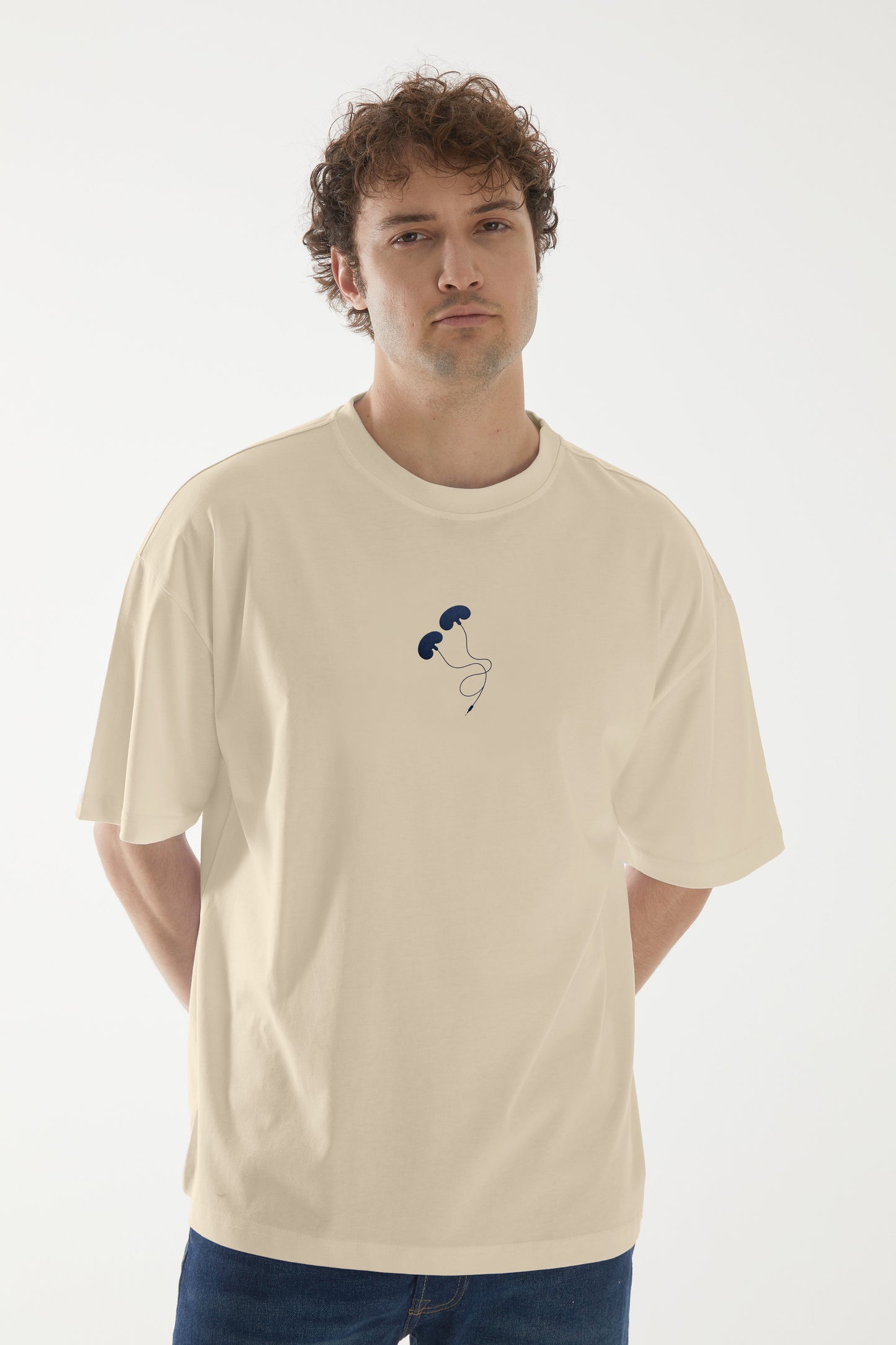 Internal Rhytym Üroloji Nakışlı Oversize T-Shirt M | Üroloji Hekimi Özel Tasarım